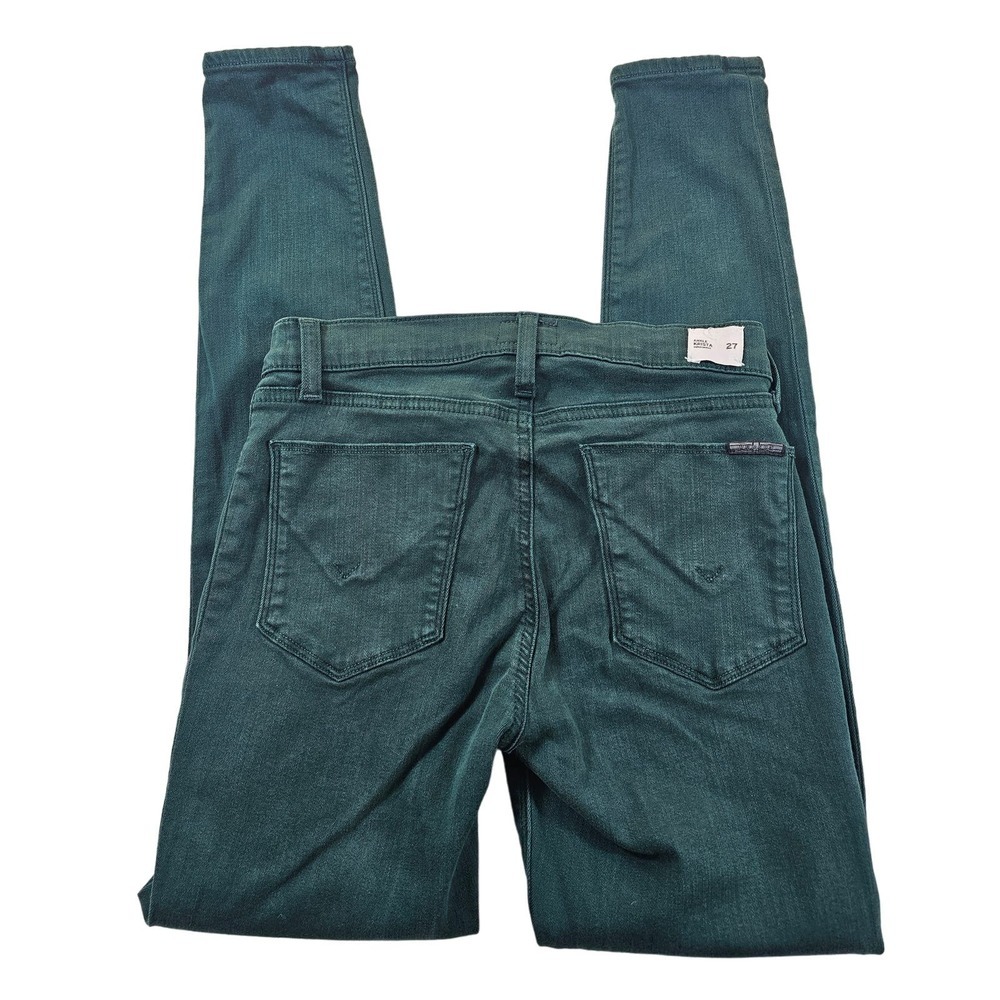 Hudson ankle super skinny Krista teal jeans stretch comfort casual EUC 27 ^ - Picture 2 of 6